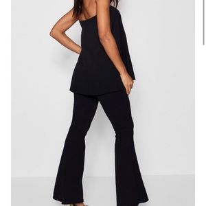 black strapless Co-ord set